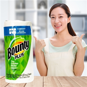 强力吸水厨房纸巾 BOUNTY PLUS paper towel